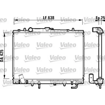 Radiateur, refroidissement du moteur VALEO 734144