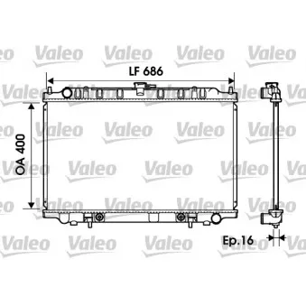 Radiateur, refroidissement du moteur VALEO 734150