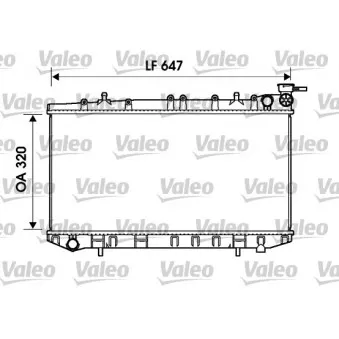 Radiateur, refroidissement du moteur VALEO 734155