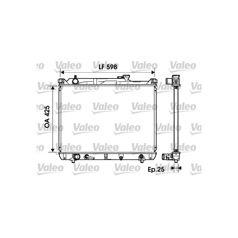 Radiateur, refroidissement du moteur VALEO 734161