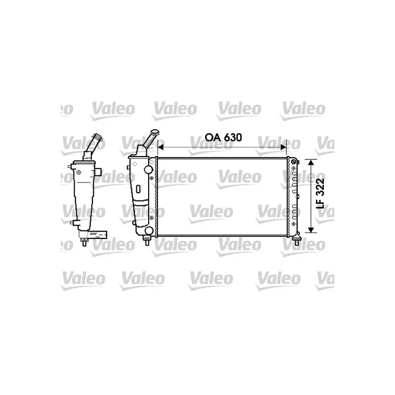 Radiateur, refroidissement du moteur VALEO 734238