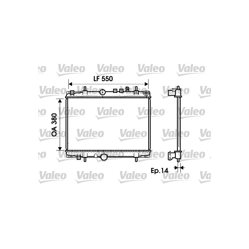 Radiateur, refroidissement du moteur VALEO 734278