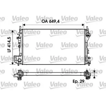 Radiateur, refroidissement du moteur VALEO 734302