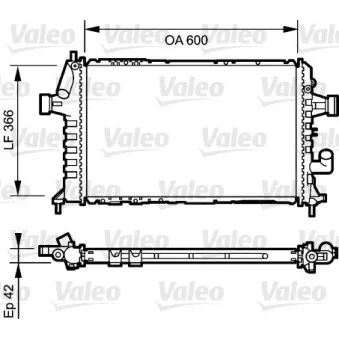 Radiateur, refroidissement du moteur VALEO 734322