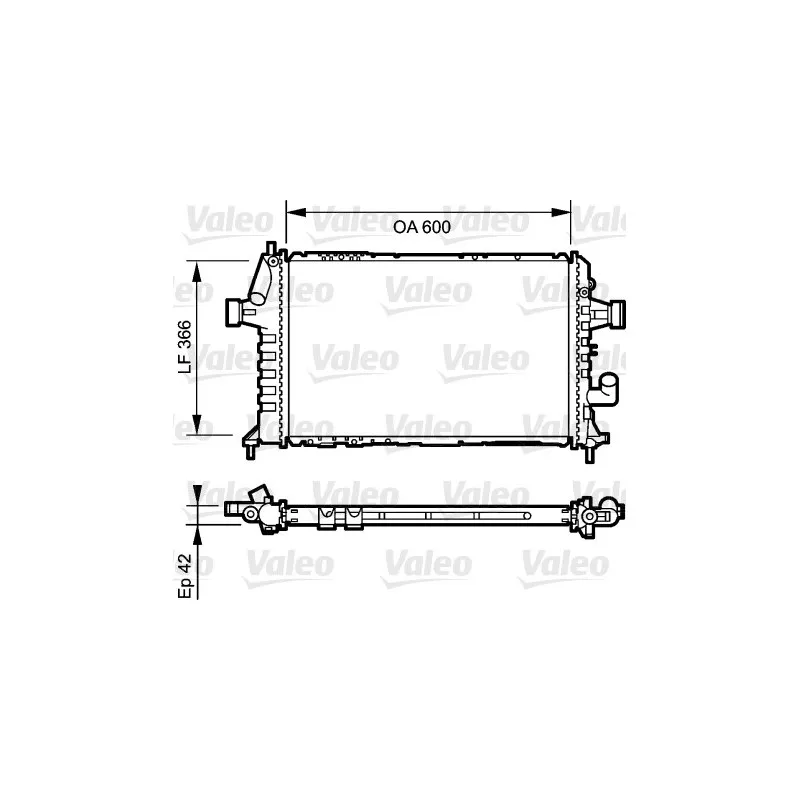 Radiateur, refroidissement du moteur VALEO 734322