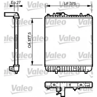 Radiateur, refroidissement du moteur VALEO 734330