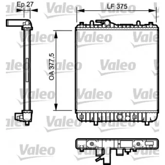 Radiateur, refroidissement du moteur VALEO 734331