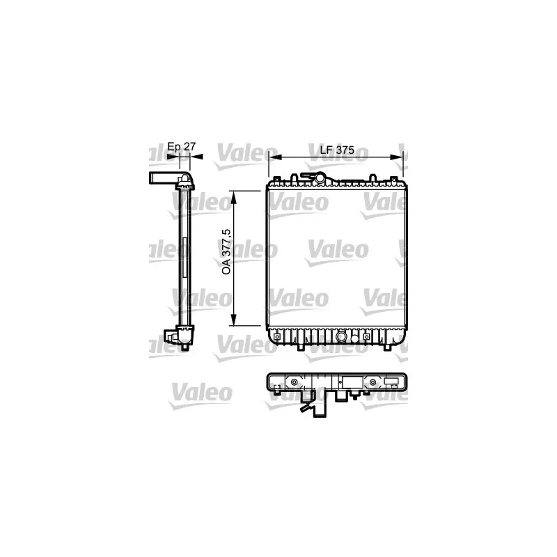 Radiateur, refroidissement du moteur VALEO 734331