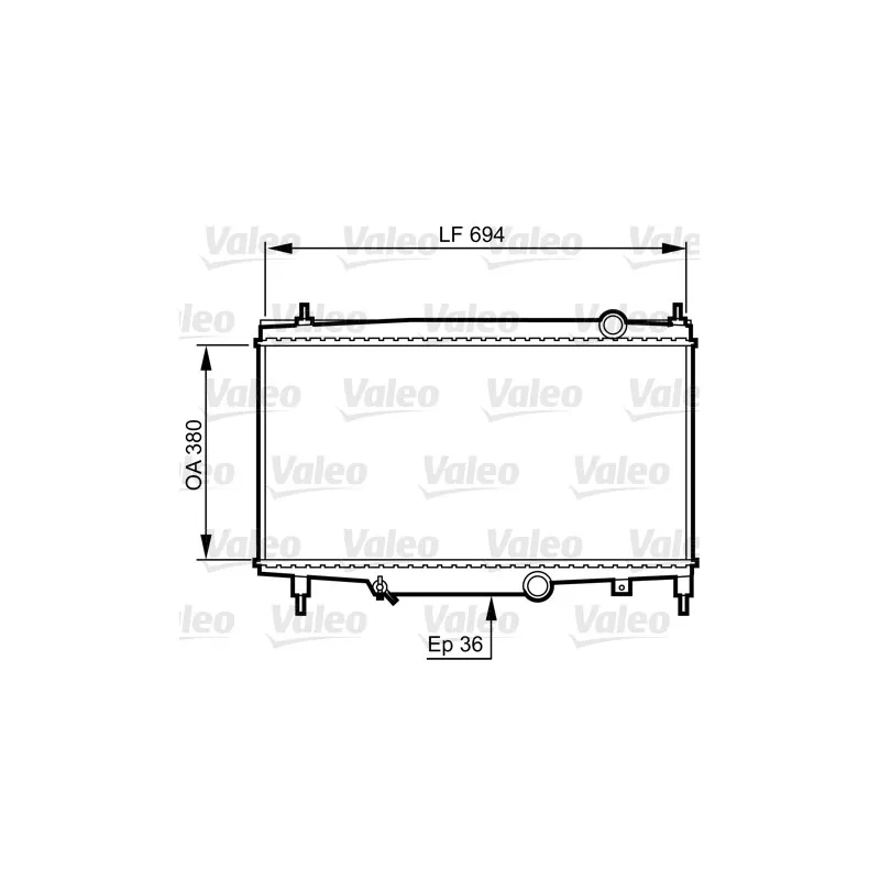 Radiateur, refroidissement du moteur VALEO 734336