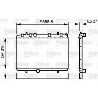 Radiateur, refroidissement du moteur VALEO 734338