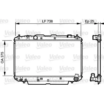 Radiateur, refroidissement du moteur VALEO 734397