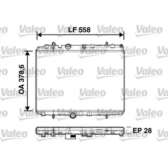 Radiateur, refroidissement du moteur VALEO 734398