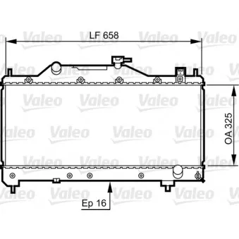 Radiateur, refroidissement du moteur VALEO 734401