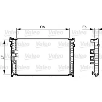 Radiateur, refroidissement du moteur VALEO 734411