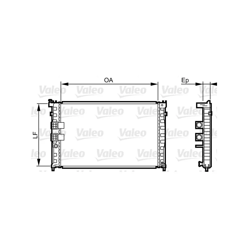 Radiateur, refroidissement du moteur VALEO 734411