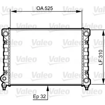 Radiateur, refroidissement du moteur VALEO 734415