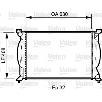 Radiateur, refroidissement du moteur VALEO 734418