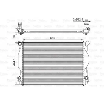 Radiateur, refroidissement du moteur VALEO 734419