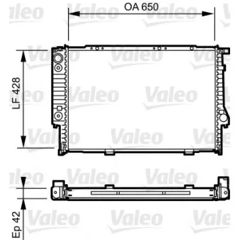 Radiateur, refroidissement du moteur VALEO 734421