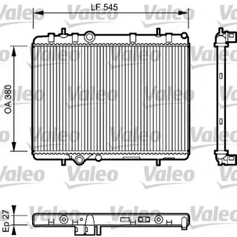 Radiateur, refroidissement du moteur VALEO 734423