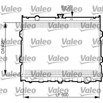 Radiateur, refroidissement du moteur VALEO 734784