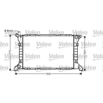 Radiateur, refroidissement du moteur VALEO 734862