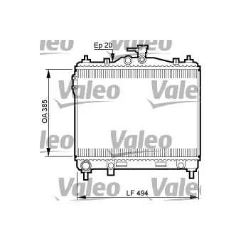 Radiateur, refroidissement du moteur VALEO 734912