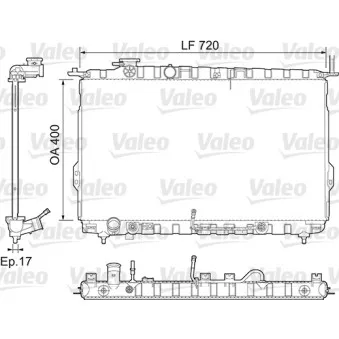 Radiateur, refroidissement du moteur VALEO 734974