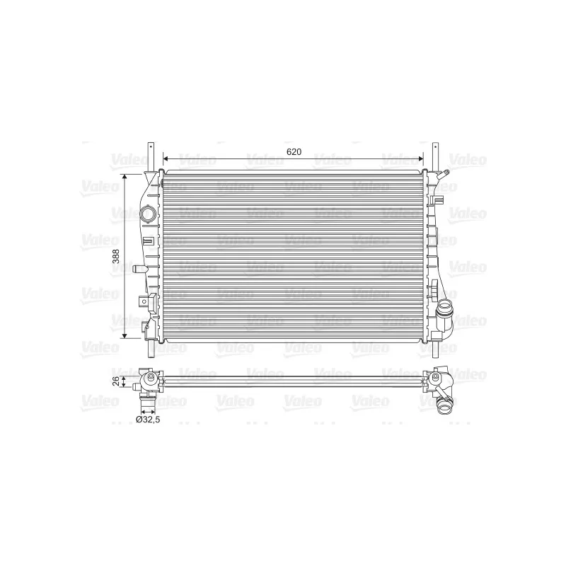 Radiateur, refroidissement du moteur VALEO 735048