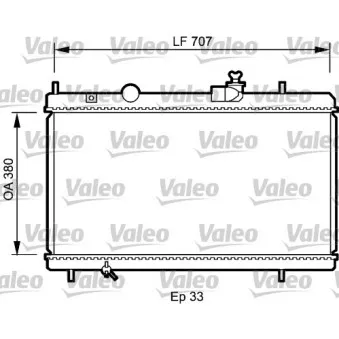 Radiateur, refroidissement du moteur VALEO 735068