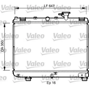 Radiateur, refroidissement du moteur VALEO 735078