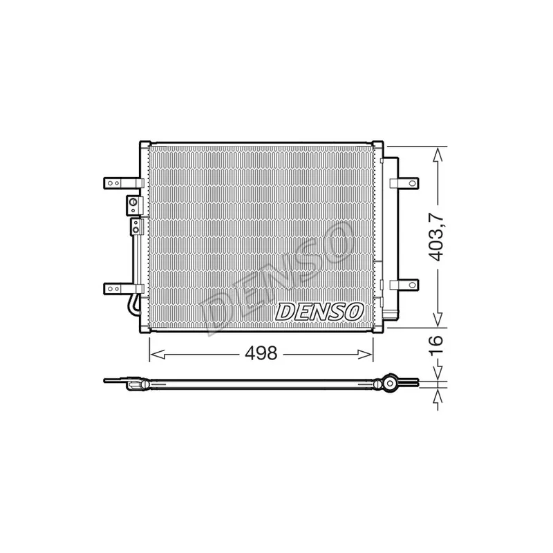 Condenseur, climatisation DENSO DCN41025