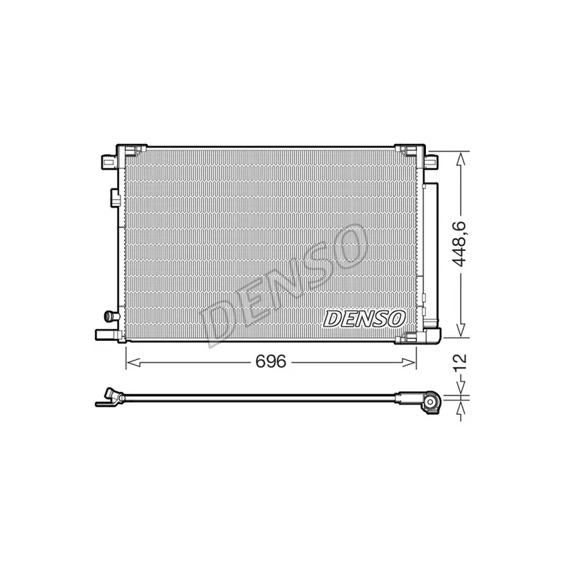 Condenseur, climatisation DENSO DCN50128