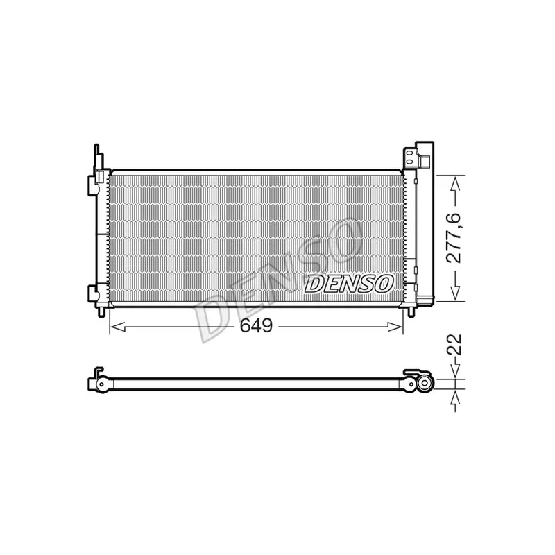 Condenseur, climatisation DENSO DCN51021