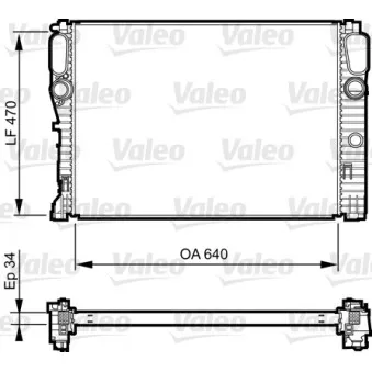 Radiateur, refroidissement du moteur VALEO 735382