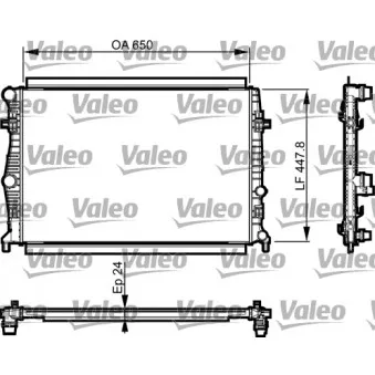 Radiateur, refroidissement du moteur VALEO 735556