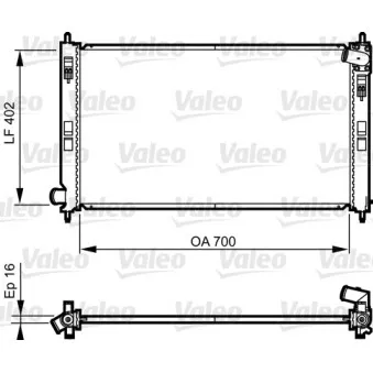 Radiateur, refroidissement du moteur VALEO 735575