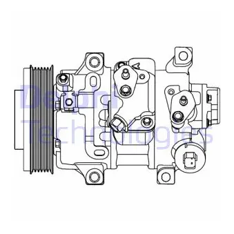 Compresseur, climatisation DELPHI CS20478