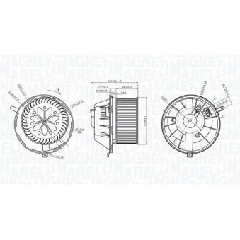 Pulseur d'air habitacle MAGNETI MARELLI