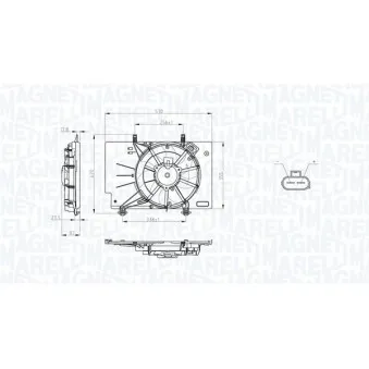 Ventilateur, refroidissement du moteur MAGNETI MARELLI