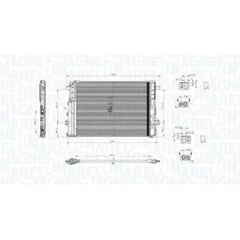 Condenseur, climatisation MAGNETI MARELLI