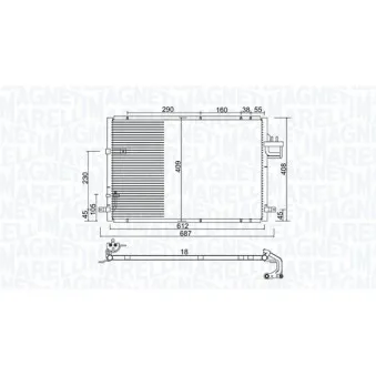 Condenseur, climatisation MAGNETI MARELLI