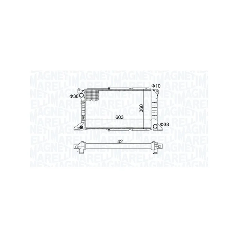 Radiateur, refroidissement du moteur MAGNETI MARELLI 350213163800