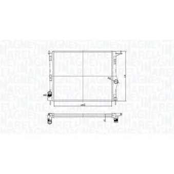 Radiateur, refroidissement du moteur MAGNETI MARELLI