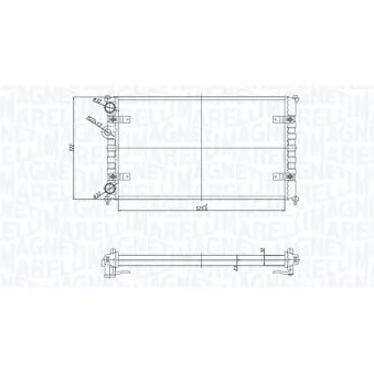 Radiateur, refroidissement du moteur MAGNETI MARELLI 350213167700