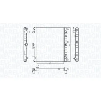 Radiateur, refroidissement du moteur MAGNETI MARELLI