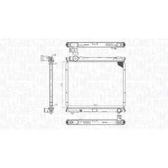 Radiateur, refroidissement du moteur MAGNETI MARELLI