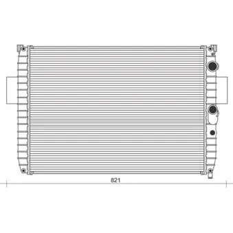 Radiateur, refroidissement du moteur MAGNETI MARELLI 350213938000