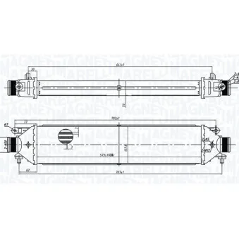 Intercooler, échangeur MAGNETI MARELLI 351319204100