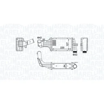 Intercooler, échangeur MAGNETI MARELLI